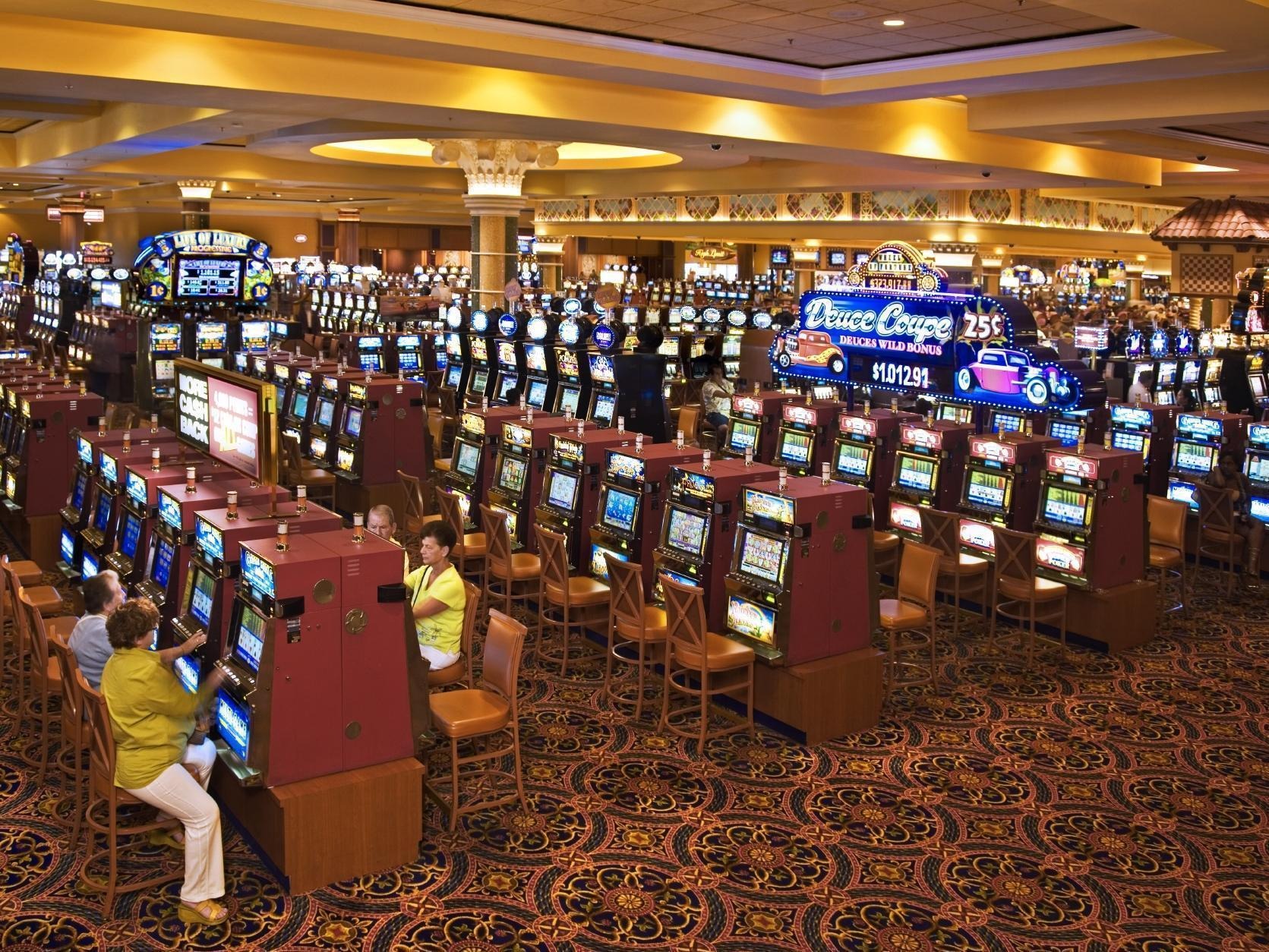 The physical casino room of Brivaxento